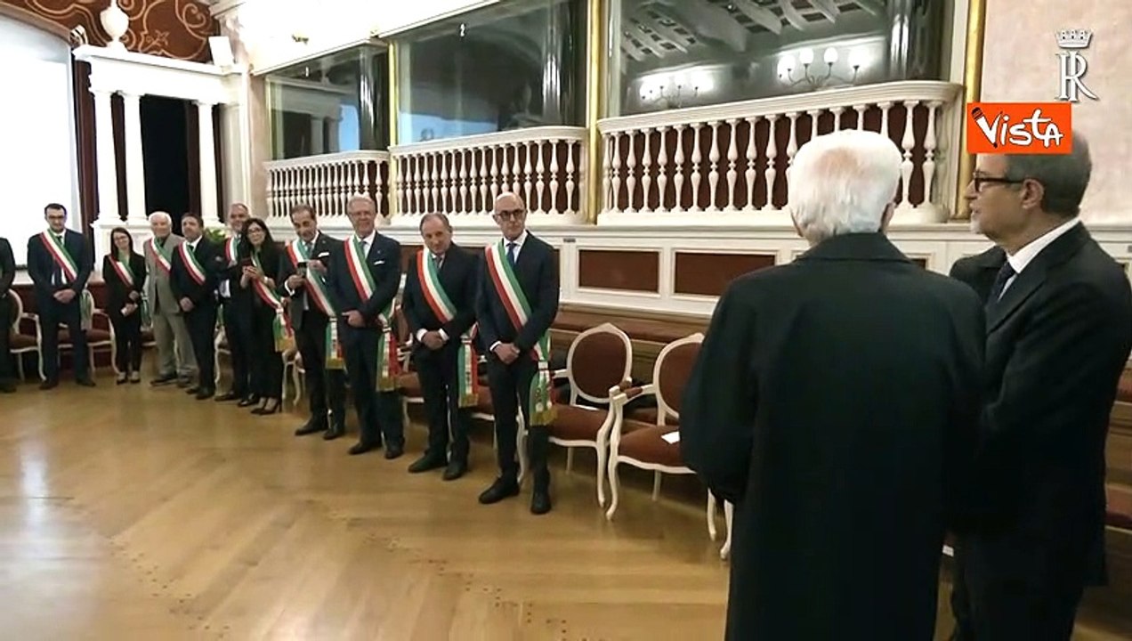 Mattarella incontra Sindaci isole minori Sicilia: "Grazie per quello che fate"