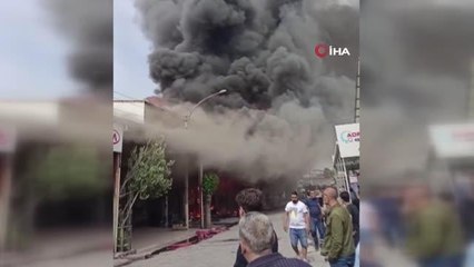 Bornova'da sanayi sitesinde yangın paniği