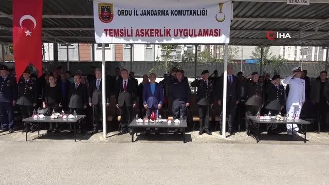 Ordu'da engelli bireyler bir günlüğüne asker oldu