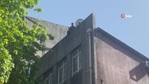 Bina çatısında intihar teşebbüsü