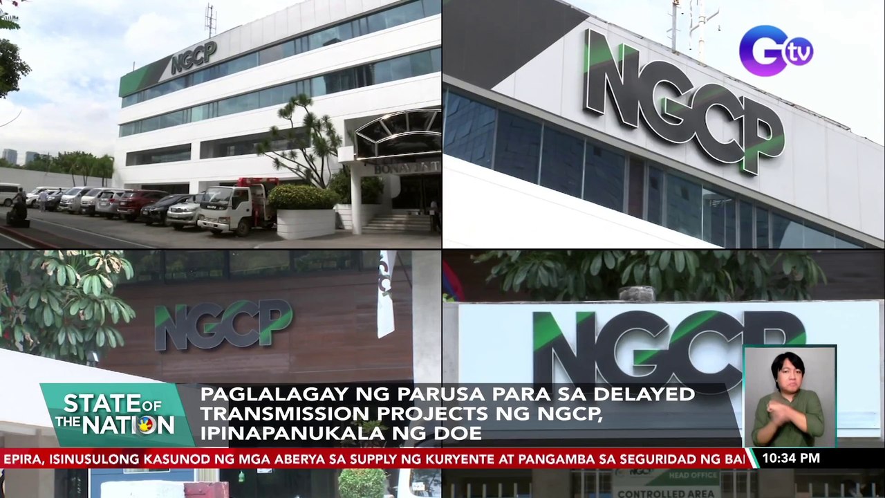 Paglalagay ng parusa para sa delayed transmission projects ng NGCP, ipinapanukala ng DOE | SONA
