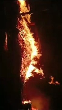 fire: आंधी के दौरान आरा मशीन पर लकडिय़ों व तूडी में लगी आग