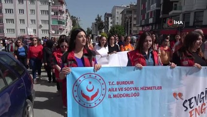 Burdur'da engelli gençler temsili askerlik yaptı