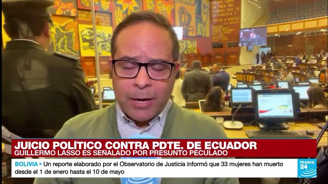 Informe desde Quito: Asamblea de Ecuador discute cargos de corrupción contra Lasso