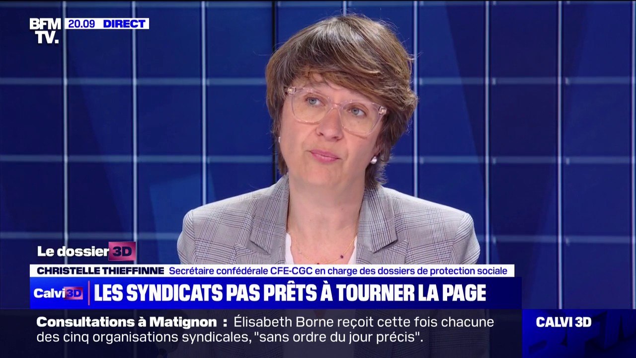 Christelle Thieffinne (CFE-CGC): "Nous ne tournons pas la page [sur la réforme des retraites]"
