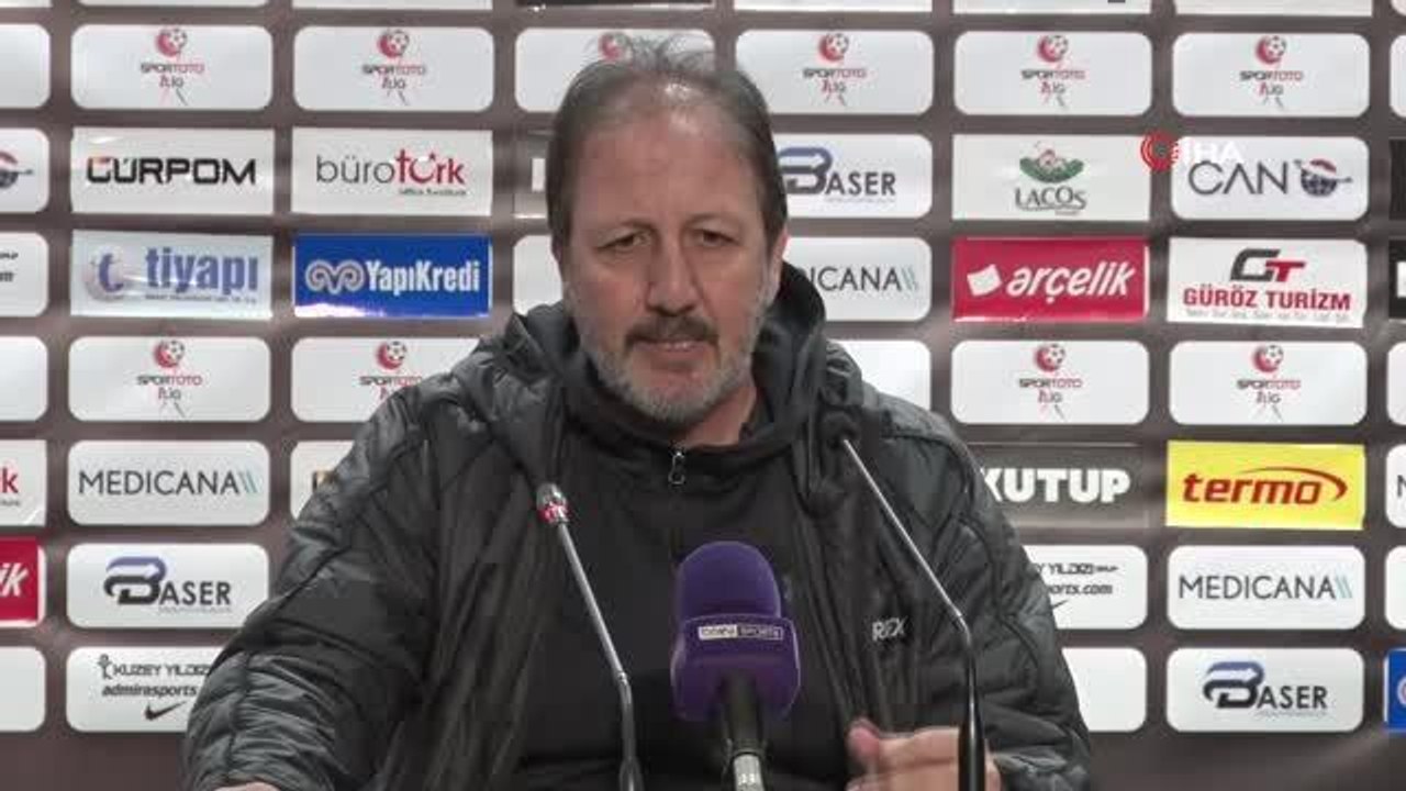Taner Taşkın: "İlk devre oynanan oyunda oyunu domine eden bir Sakaryaspor vardı"