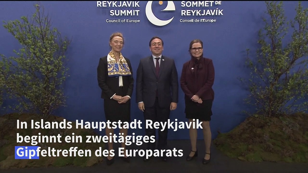 Gipfeltreffen des europarats beginnt in island