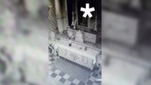 Vídeo: Mulher é flagrada roubando hóstias e itens de prata em igreja