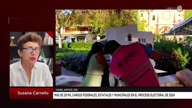 Más de 20 mil cargos federales, estatales y municipales en el proceso electoral 2024: Susana Carreño