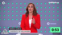 Minuto inicial de Mónica García en el debate de candidatos a la Comunidad de Madrid