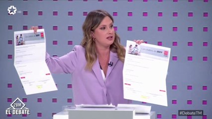 Alejandra Jacinto, a Ayuso: "Con su calculadora de IRPF una persona que gana 23.000 se ahorra 167€"