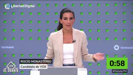 ¿Qué ha docho Monasterio en su primer minuto del debate?
