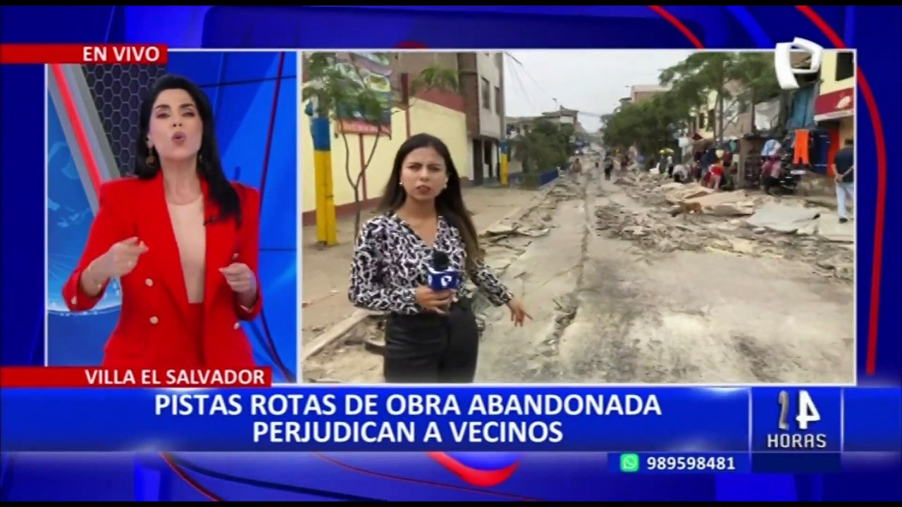 VES: Pistas y veredas rotas por obra perjudican a vecinos