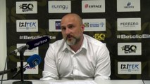 Au micro maritima: Rémy Valin après la défaite de Fos Provence Basket contre Limoges