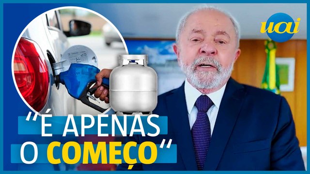 Lula comemora queda nos preços da gasolina e do gás