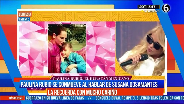 Paulina Rubio conmueve al hablar de Susana Dosamantes