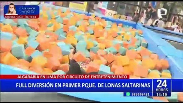 ¡Diversión para grandes y chicos!: Primer parque de lonas saltarinas causa sensación