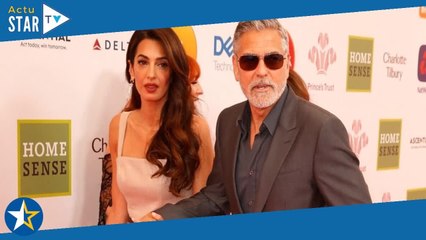George Clooney au bras de sa femme Amal : les amoureux ultra glamour, grande soirée à Londres