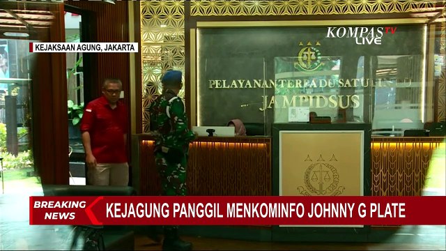 Kejagung Periksa Menkominfo Johnny G Plate Terkait Dugaan Korupsi Menara BTS 4G