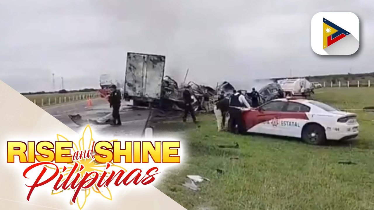 26, patay sa banggaan ng freight truck at passenger van sa isang highway sa Mexico