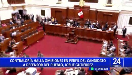 Josué Gutiérrez: Contraloría halla omisiones en perfil de candidato a defensor del Pueblo