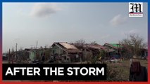 Rohingya in Myanmar clean up devastation from Cyclone Mocha