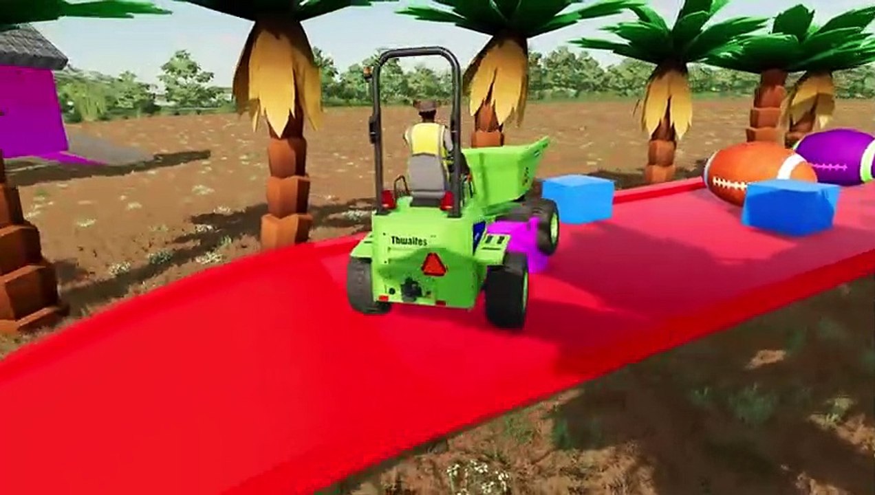Farming Simulator 22 040 - COLORED DUMPERS DEATH RUN