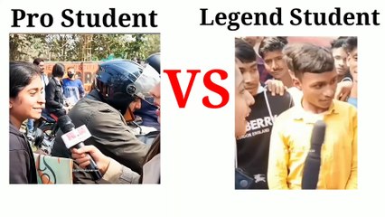 Pro Student VS Legend Studend | best funny memes video |