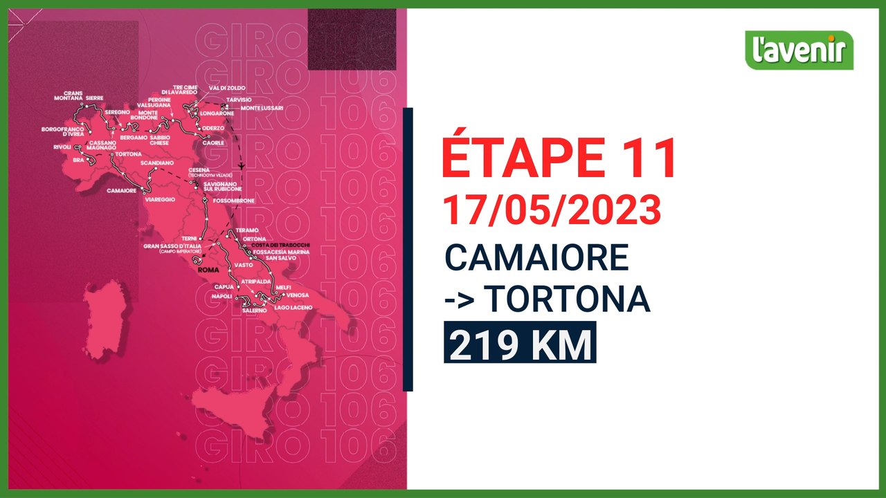 Giro 2023 : Valerio Piva préface la 11e étape du Giro