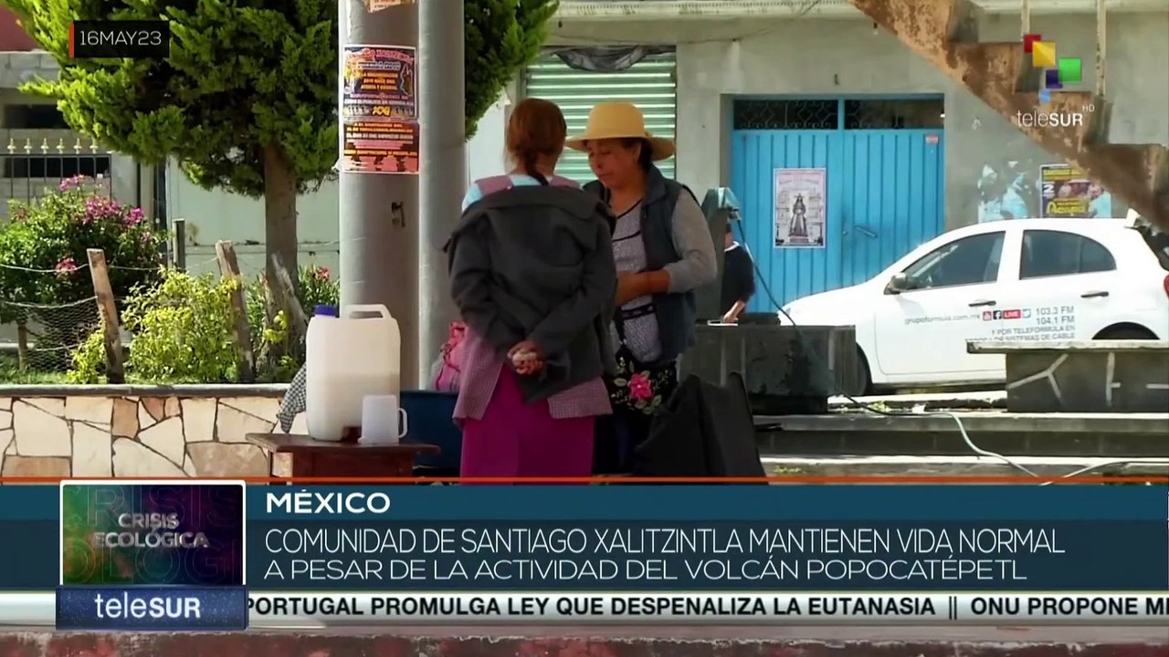 México: Volcán Popocatépetl presenta constante actividad