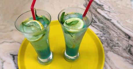 طريقة عمل عصير المالديف الأزرق