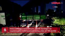 Gemlik’te kontrolden çıkan TIR dere yatağına düştü: 1 ölü