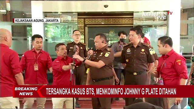 BREAKING NEWS, Tersangka Kasus BTS 4G, Menkominfo Johnny G Plate Ditahan!