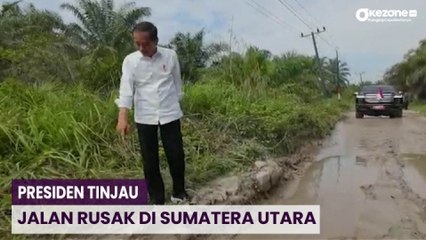 Kunjungi Sumatera Utara, Presiden Kembali Tinjau Jalan Rusak