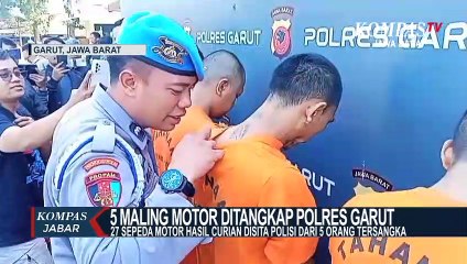 Puluhan Motor Hasil Curian Disita Polisi