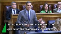 Pedro Sánchez pregunta a Cuca Gamarra si sería capaz de decir que 