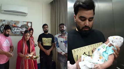 Armaan Malik -Kritika Malik का बेटा Zaid आया Hospital से घर वापस, बच्चों के लिए हुआ हवन