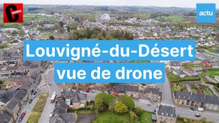 Louvigné vue de drone