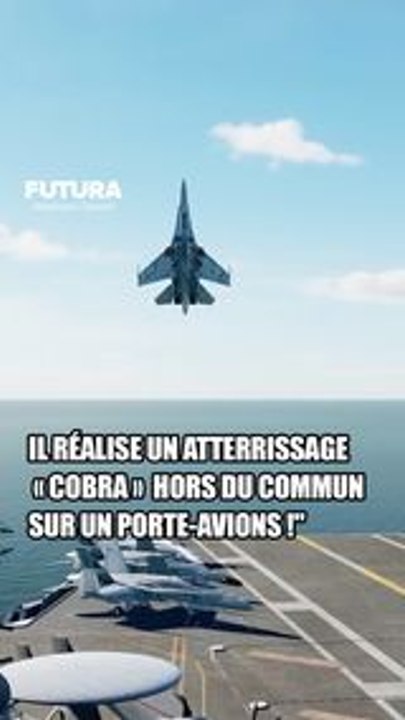 Ce pilote réalise un appontage « cobra » sur un porte-avions !