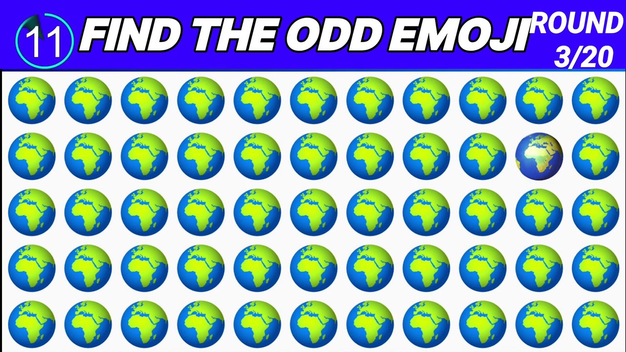 HOW GOOD ARE YOUR EYES #8 Find The Odd Emoji Out | Emoji Puzzle Quiz