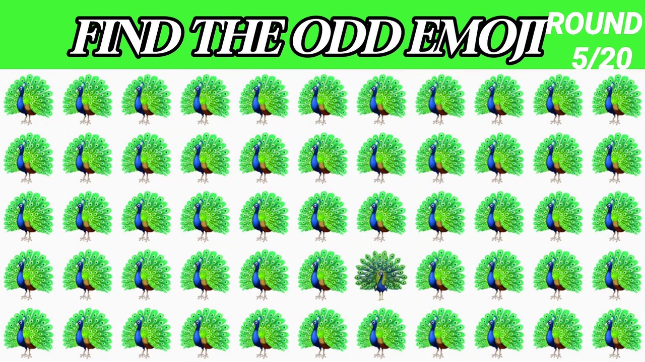 HOW GOOD ARE YOUR EYES #6 Find The Odd Emoji Out | Emoji Puzzle Quiz