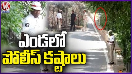 Hyderabad Traffic Police Duty in Scorching Heat V6 News