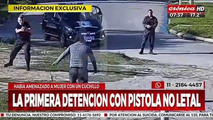 Se llevó a cabo la primera detención con pistola no letal