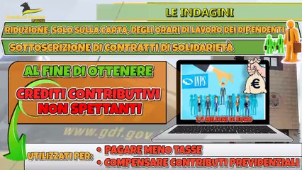 Avrebbero applicato contratti di solidarietà 'falsi' a circa 60 dipendenti di supermercati.