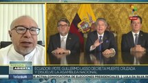 Presidente ecuatoriano disuelve la Asamblea Nacional