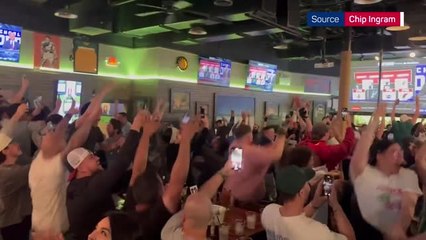 Скачать видео: Wembanyama to the Spurs? - Fans erupt at winning Draft Lottery