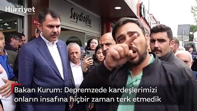 Bakan Murat Kurum: Depremzede kardeşlerimizi onların insafına hiçbir zaman terk etmedik