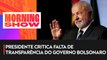 Lei de Acesso à Informação foi “estuprada”, diz Lula durante evento dos 11 anos da lei