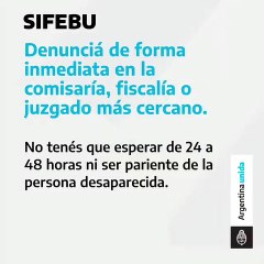 Desaparición de una persona