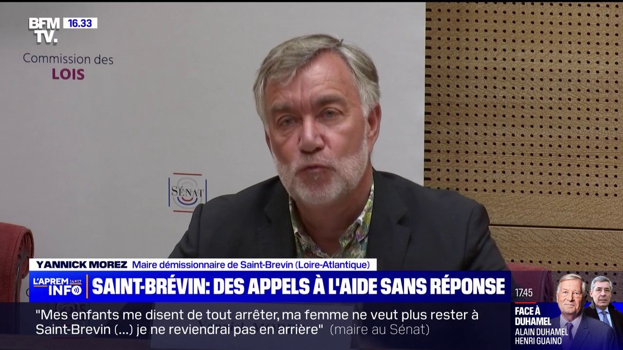 "On se sentait démunis, on avait l'impression de se retrouver seuls", auditionné par le Sénat, le maire de Saint-Brevin, Yannick Morez, va être reçu par Élisabeth Borne